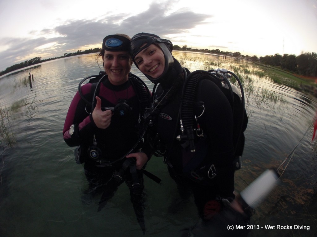 Kaitlin & Mer after last dive of Rec 1